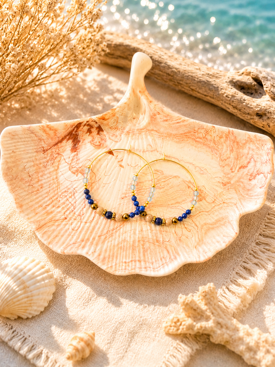 Boucles d'oreilles Ambre